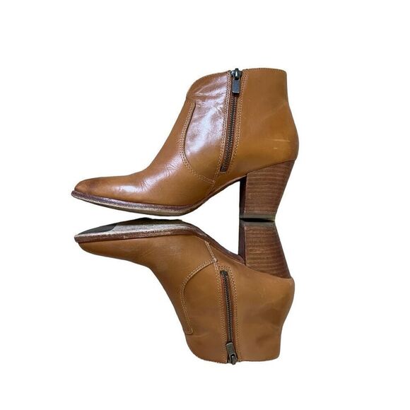 Frye Jennifer Belted Bootie 6.5 Brown Leather - Picture 7 of 13